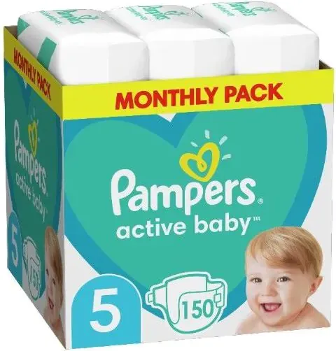 Пелени Pampers Active Baby Размер 5 S 150 бр Procter & Gamble