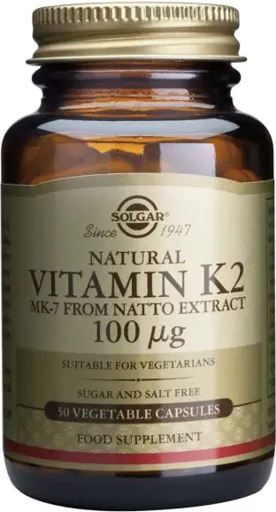 Solgar Vitamin K2 Витамин К2 за здрави кости 100 мкг х50 капсули