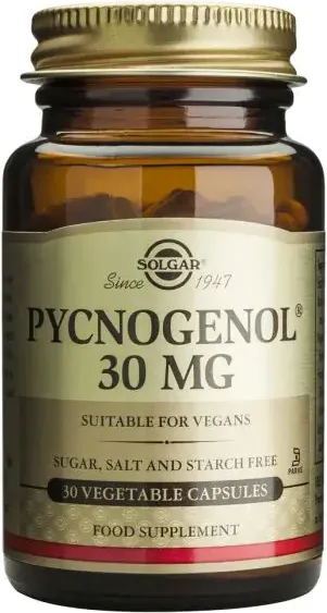 Solgar Pycnogenol Пикногенол антиоксидант 30 мг х30 капсули