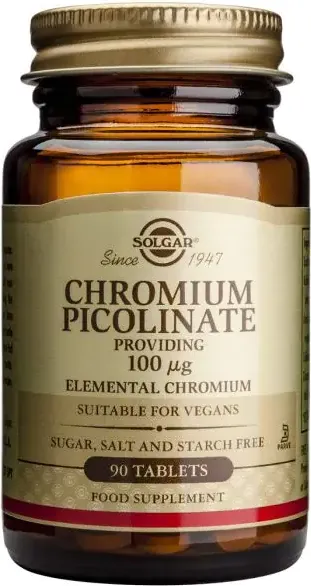 Solgar Chromium Picolinate Хром Пиколинат 100 мг х90 таблетки