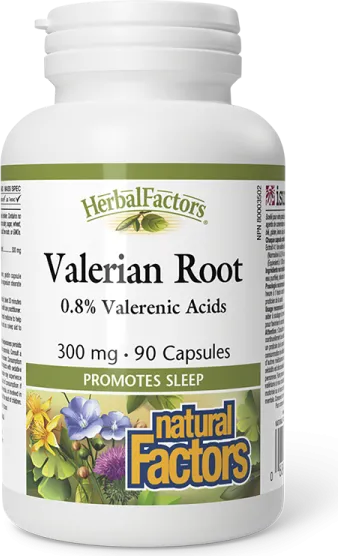 Natural Factors Valerian Root При нервно напрежение Валериана (корен) 300 мг х 90 капсули