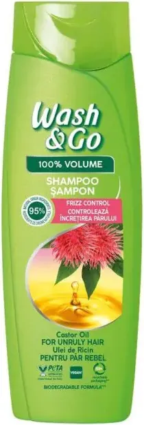 Wash & Go Шампоан с рициново масло 360 мл