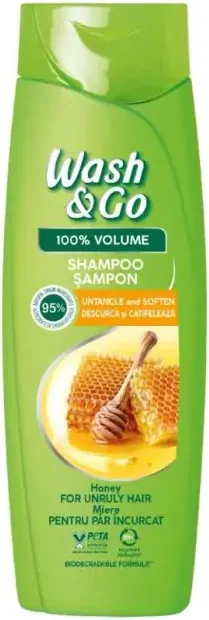 Wash & Go Honey Extract Шампоан за непокорна коса с екстракт от мед 360 мл