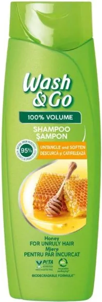 Wash & Go Honey Extract Шампоан за непокорна коса с екстракт от мед 360 мл