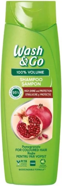 Wash & Go Pomegranate Extract Шампоан за боядисана коса с екстракт от нар 360 мл