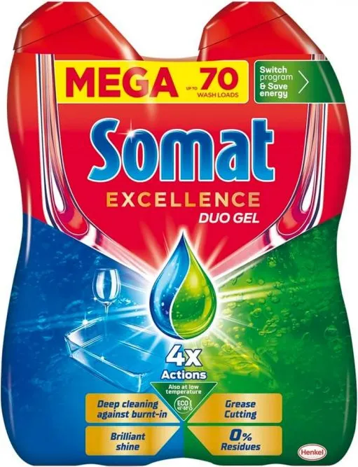 Somat Excellence Duo Гел за съдомиялна 1080 мл