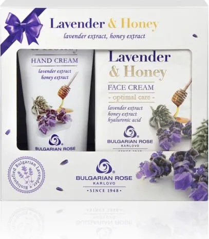 Lavender & Honey Комплект Крем за лице + Крем за ръце Българска роза