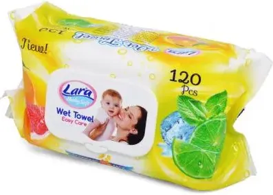 Lara Soft Мокри кърпи с екстракт от цитруси х120 бр