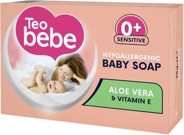 Teo Bebe Бебешки крем-сапун с екстракт от алое вера 0+ месеца 75 гр