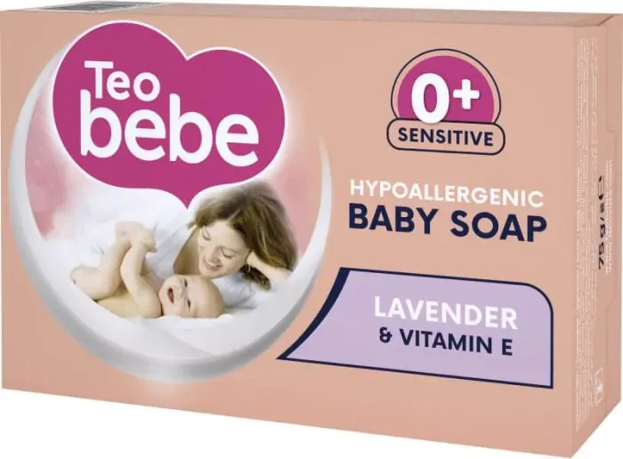 Teo Bebe Бебешки крем-сапун с екстракт от лавандула 0+ месеца 75 гр