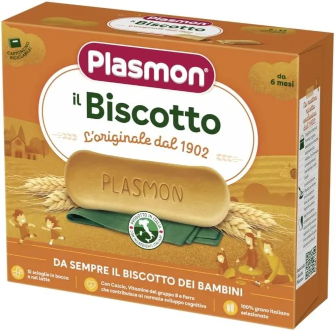 Plasmon Бишкоти за деца 6М+ 320 гр x8 бр