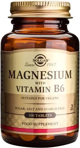 Solgar Magnesium with Vitamin B6 Магнезий и Витамин В6 x100 таблетки