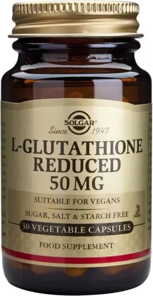 Solgar L-Glutathione Reduced Л-Глутатион 50 мг х30 капсули
