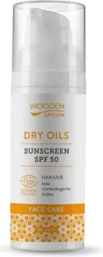 Wooden Spoon Dry Oils Слънцезащитен лосион за лице SPF50 50 мл
