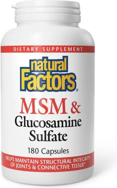 Natural Factors MSM + Glucosamine МСМ + Глюкозамин сулфат х 180 капсули