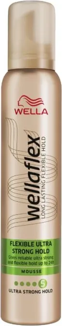 Wella Wellaflex Flexible Ultra Strong Hold Пяна за коса за ултра силна фиксация 5 200 мл Procter&Gamble