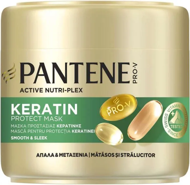 Pantene Smooth & Sleek Маска за копринено мека и гладка коса 300 мл