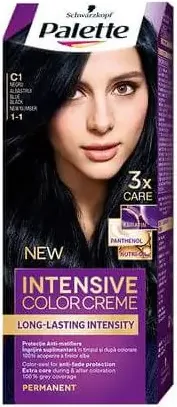 Palette Intensive Color Creme Дълготрайна крем боя за коса 1-1 Blue Black