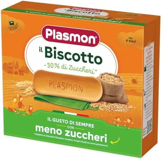 Plasmon Бишкоти за деца с -30% захар 6М+ 320 гр