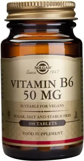 Solgar Vitamin B6 Витамин В6 50 мг х100 таблетки