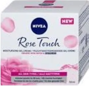 Nivea Rose Touch Хидратиращ дневен крем-гел за лице 50 мл