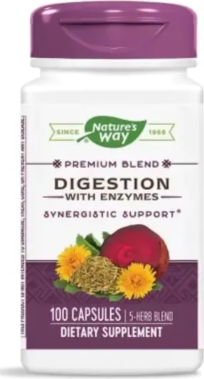 Nature's Way Digestion with Enzymes Храносмилателни ензими 100 капсули