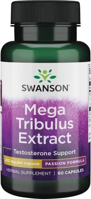 Swanson Mega Tribulus Extract Мега трибулус екстракт 250 мг х 60 капсули