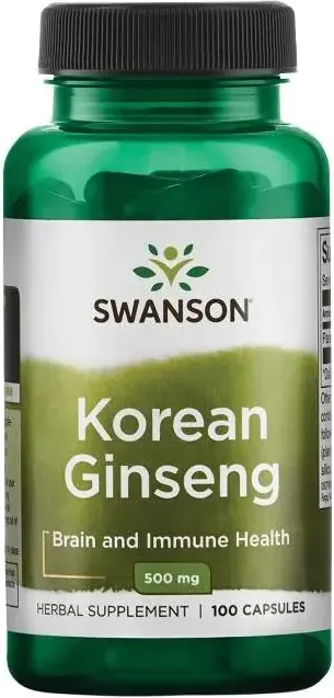 Swanson Korean Ginseng Корейски Женшен 500 мг х 100 капсули