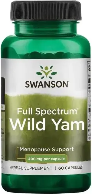 Swanson Full Spectrum Wild Yam Пълен спектър див ям 400 мг х 60 капсули