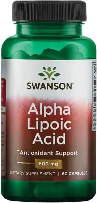 Swanson Alpha Lipoic Acid Алфа Липоева Киселина 600 мг х 60 капсули