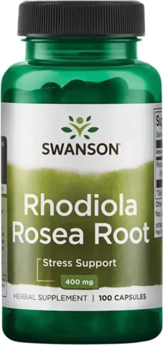 Swanson Rhodiola Rosea Root  Корен от Родиола Розеа 400 мг х 100 капсули