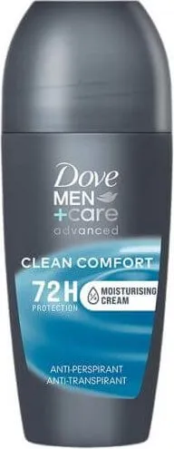 Dove Men+Care Advanced Clean Comfort Дезодорант рол он против изпотяване за мъже 50 мл