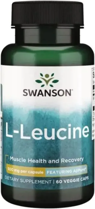 Swanson L-Leucine Чист Л-левцин за мускулите х60 веге капсули