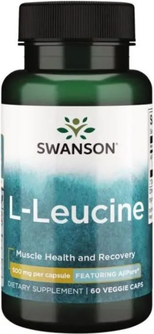 Swanson L-Leucine Чист Л-левцин за мускулите х60 веге капсули