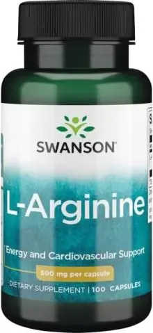 Swanson L-Arginine Л-Аргинин х100 капсули