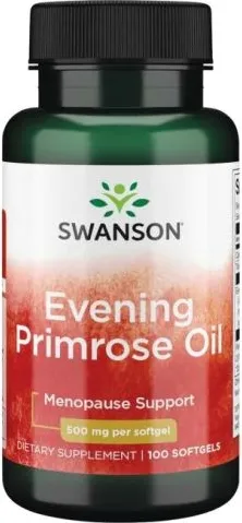 Swanson Evening Primrose Oil Масло от Вечерна Иглика 500 мг x 100 капсули