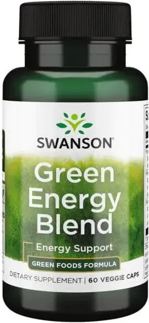 Swanson Green Energy Blend Зелена Енергийна Смес за добро здраве х 60 капсули