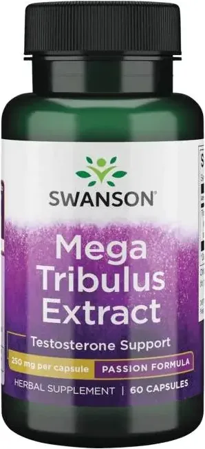 Swanson Mega Tribulus Extract Мега трибулус екстракт 250 мг х 60 капсули