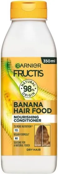 Garnier Fructis Banana Hair Food Подхранващ балсам за суха коса с банан 350 мл