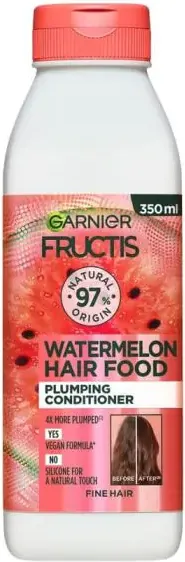 Garnier Fructis  Watermelon Hair Food Уплътняващ балсам за тънка и фина коса с диня 350 мл