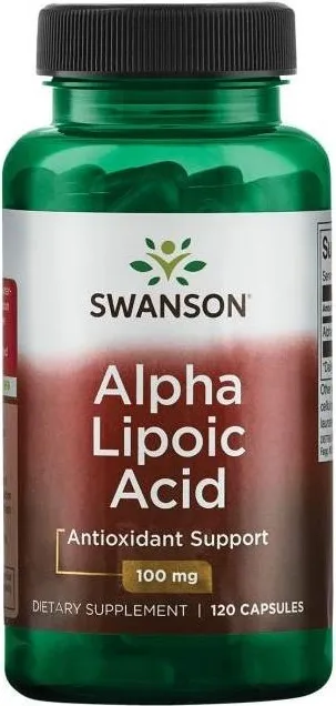 Swanson Alfa Lipoic Acid Алфа Липоева киселина 100 мг 120 капсули