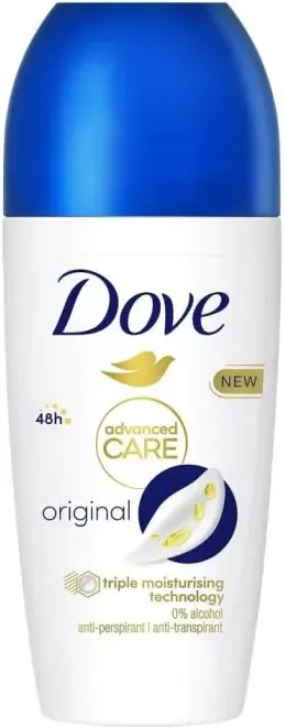 Dove Advanced Care Original Дезодорант рол он против изпотяване за жени 50 мл