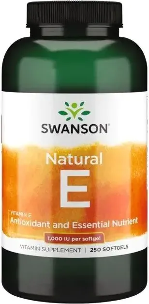 Swanson Natural Vitamin E Натурален витамин Е 671,1 мг х 250 софтгел капсули