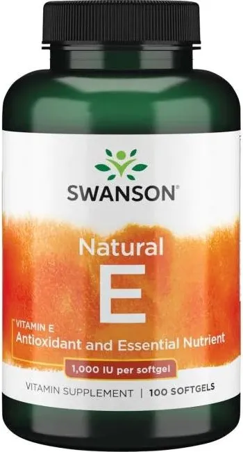 Swanson Natural Vitamin E Натурален витамин Е 671,1 мг х 100 софтгел капсули