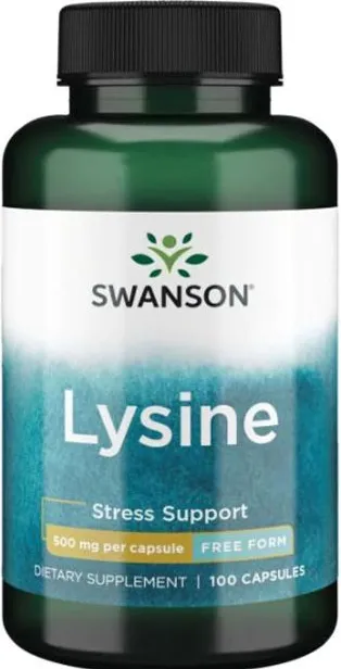 Swanson L-Lysine Л-лизин 500 мг х 100 капсули