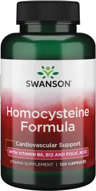 Swanson Homocysteine Formula Формула за поддържане на хомоцистеина 550.1 мг х 120 капсули