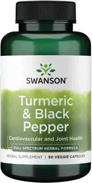 Swanson Turmeric & Black Pepper Куркума и черен пипер х 90 капсули