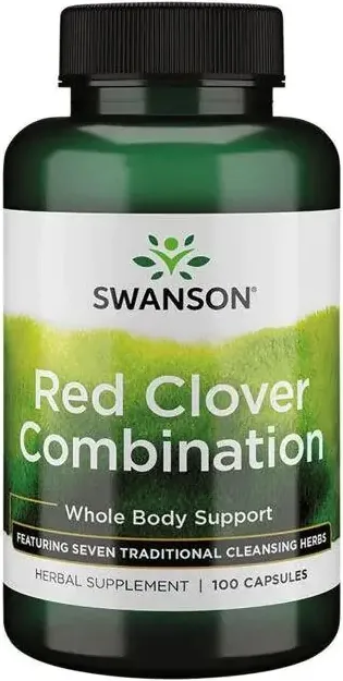 Swanson Red Clover Combination Червена детелина, комбинирана с билки х100 капсули