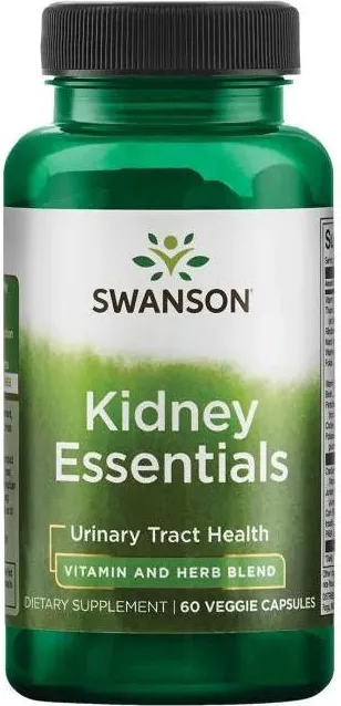 Swanson Kidney Essentials Добавка за здравето на бъбреците х 60 капсули