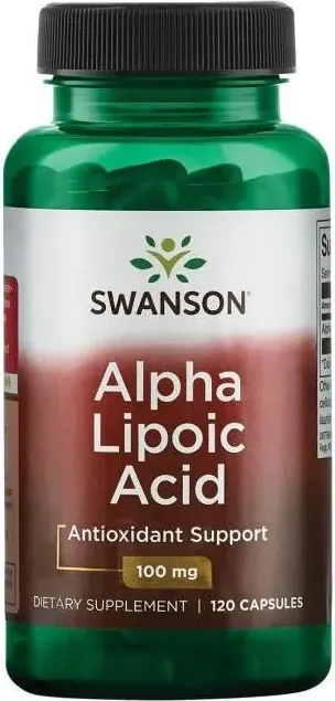 Swanson Alfa Lipoic Acid Алфа Липоева киселина 100 мг 120 капсули